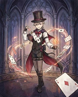 Lyney Genshin Impact Character Art